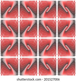Design seamless colorful square pattern. Abstract decorative lines textured background. Vector art. No gradient