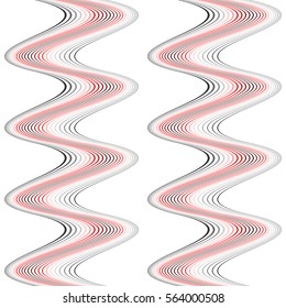 Design seamless colorful waving pattern. Abstract vertical background. Vector art. No gradient