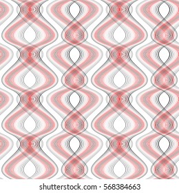 Design seamless colorful waving pattern. Abstract background. Vector art. No gradient