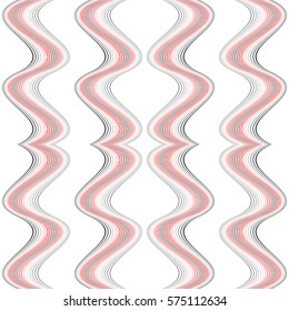 Design seamless colorful waving pattern. Abstract background. Vector art. No gradient