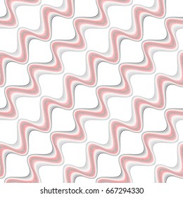 Design seamless colorful waving pattern. Abstract diagonal background. Vector art. No gradient