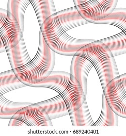 Design seamless colorful waving pattern. Abstract diagonal background. Vector art. No gradient