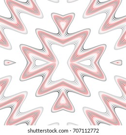 Design seamless colorful waving pattern. Abstract background. Vector art. No gradient