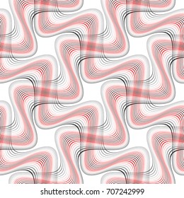 Design seamless colorful waving pattern. Abstract background. Vector art. No gradient
