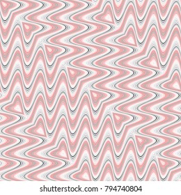 Design seamless colorful waving pattern. Abstract zigzag background. Vector art. No gradient