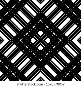 Design seamless decorative pattern. Abstract monochrome lacy background. Vector art