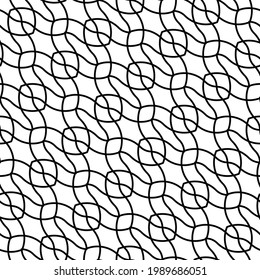 Diseño de un patrón decorativo impecable. Resumen de fondo de encaje monocromo. Arte vectorial