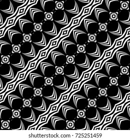 Design seamless decorative pattern. Abstract monochrome background. Vector art