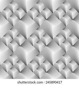 Design seamless diamond geometric pattern. Abstract monochrome lines background. Vector art. No gradient