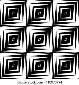 Design seamless diamond pattern. Abstract geometric monochrome background. Vector art. No gradient