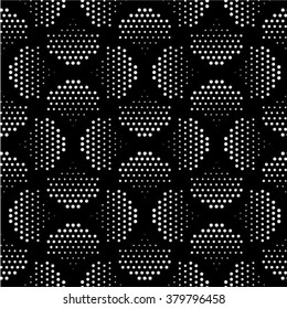 Design seamless dots pattern. Abstract monochrome background. Vector art. No gradient