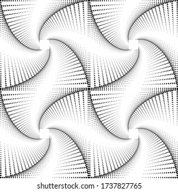 Design seamless dotted pattern. Abstract monochrome decorative background. Vector art