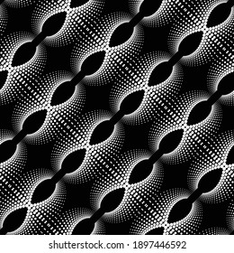 Design seamless dotted pattern. Abstract monochrome decorative background. Vector art