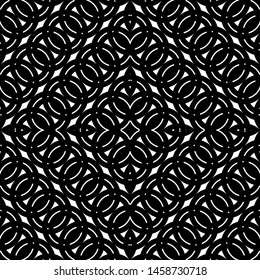 Design seamless geometric pattern. Abstract monochrome grating background. Vector art