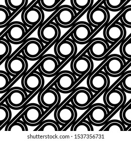 Design seamless geometric pattern. Abstract monochrome circle background. Vector art