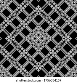 Entwurf nahtloser geometrischer Muster. Abstrakter, einfarbiger Hintergrund. Vektorkunst
