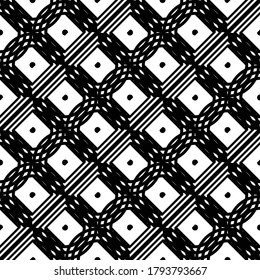 Diseño de un patrón geométrico impecable. Resumen del fondo monocromo de grava. Arte vectorial