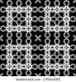 Entwurf nahtloser geometrischer Muster. Abstrakter, einfarbiger Hintergrund. Vektorkunst