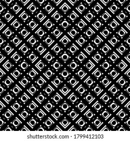 Design seamless geometric pattern. Abstract monochrome grating background. Vector art