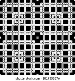 Design seamless geometric pattern. Abstract monochrome lacy background. Vector art