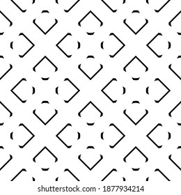 Design seamless geometric pattern. Abstract monochrome grating background. Vector art
