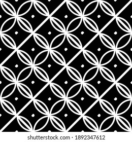 Design seamless geometric pattern. Abstract monochrome grating background. Vector art