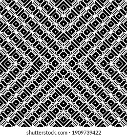 Design seamless geometric pattern. Abstract monochrome grating background. Vector art