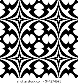 Design seamless geometric pattern. Abstract monochrome background. Vector art