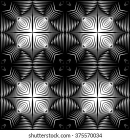 Design seamless geometric pattern. Abstract monochrome background. Vector art. No gradient