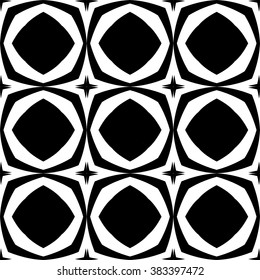 Design seamless geometric pattern. Abstract monochrome background. Vector art