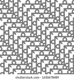 Design seamless geometric zigzag pattern. Abstract monochrome grating decorative background. Vector art