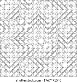Design seamless geometric zigzag pattern. Abstract monochrome grating decorative background. Vector art