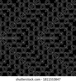 Design seamless geometric zigzag pattern. Abstract monochrome grating decorative background. Vector art
