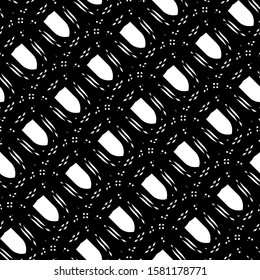 Design seamless grating pattern. Abstract monochrome interlaced background. Vector art