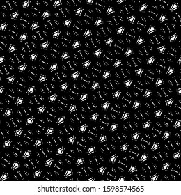 Design seamless grating pattern. Abstract monochrome background. Vector art