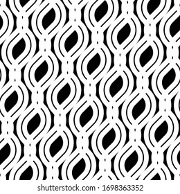 Design seamless grating pattern. Abstract monochrome interlaced background. Vector art