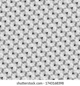 Design seamless grating pattern. Abstract monochrome background. Vector art