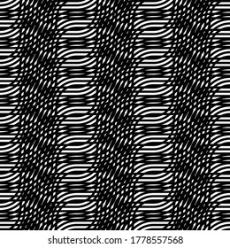 Design seamless grating pattern. Abstract monochrome background. Vector art