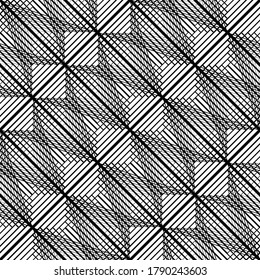 Design seamless grating pattern. Abstract monochrome lacy background. Vector art