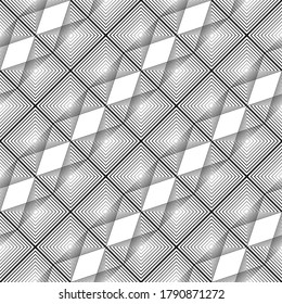Design seamless grating pattern. Abstract monochrome lacy background. Vector art