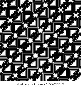 Design seamless grating pattern. Abstract monochrome geometric background. Vector art