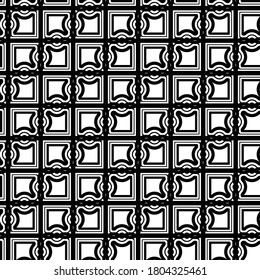 Design seamless grating pattern. Abstract monochrome geometric background. Vector art