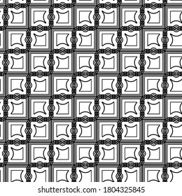 Design seamless grating pattern. Abstract monochrome geometric background. Vector art