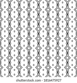 Design seamless grating pattern. Abstract monochrome lacy background. Vector art