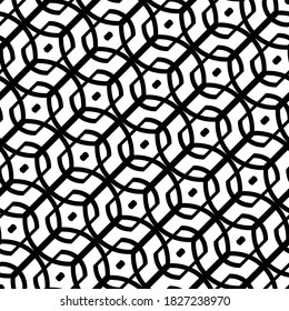 Design seamless grating pattern. Abstract monochrome geometric background. Vector art