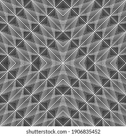 Design seamless grating pattern. Abstract monochrome lacy background. Vector art