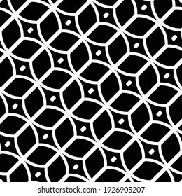Design seamless grating pattern. Abstract monochrome geometric background. Vector art