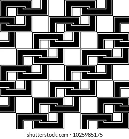 Design seamless monochrome chain pattern. Abstract background. Vector art