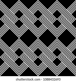 Design seamless monochrome chain pattern. Abstract background. Vector art