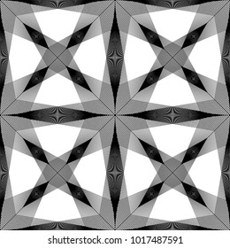 Design seamless monochrome decorative pattern. Abstract lines textured background. Vector art. No gradient